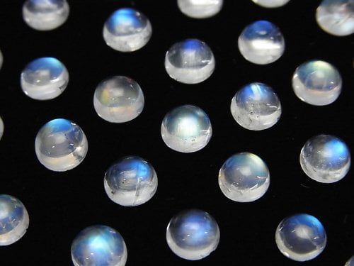 Cabochon, Rainbow Moonstone Gemstone Beads