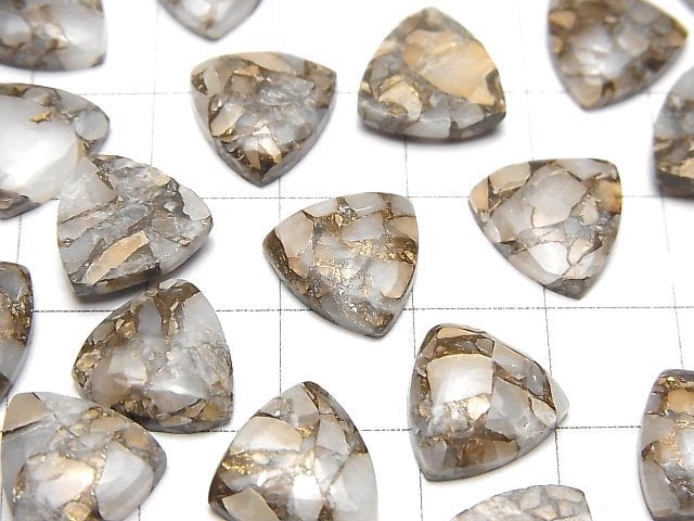 [Video] Copper Calcite AAA Triangle Cabochon 12x12mm 3pcs $8.79!