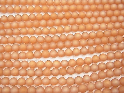 Frost champagne color quartz AAA Round 8mm half or 1strand beads (aprx.15inch / 38cm)
