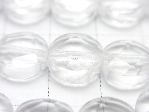 [Video] Crystal AAA Faceted Coin 10x10x5mm half or 1strand beads (aprx.15inch / 38cm)