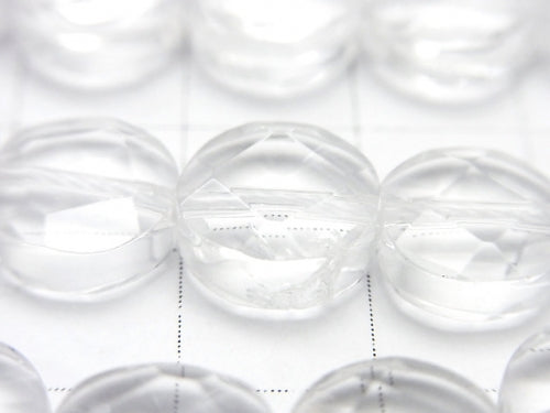 [Video] Crystal AAA Faceted Coin 10x10x5mm half or 1strand beads (aprx.15inch / 38cm)