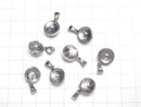 [Video] Meteorite (Muonionalusta) Pendant Round 10mm Silver925