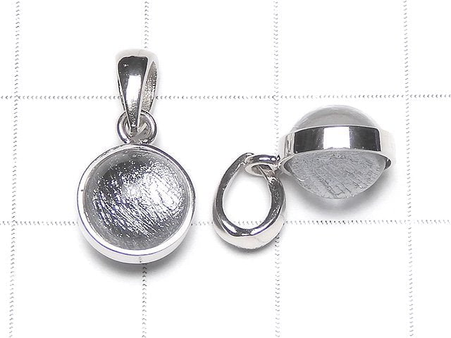 [Video]Meteorite (Muonionalusta) Pendant Round 8mm Silver925