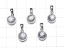 [Video]Meteorite (Muonionalusta) Pendant Round 8mm Silver925