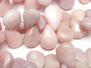 [Video] Pink Opal AA++ Pear shape (Smooth) half or 1strand beads (aprx.7inch/18cm)