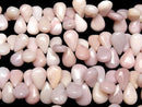 [Video] Pink Opal AA++ Pear shape (Smooth) half or 1strand beads (aprx.7inch/18cm)