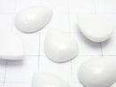 [Video] White Onyx AAA Pear shape Cabochon 14x10mm 2pcs