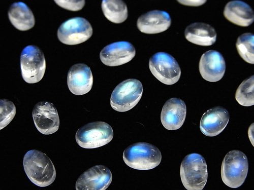 Cabochon, Rainbow Moonstone Gemstone Beads