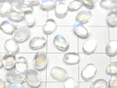 [Video]High Quality Rainbow Moonstone AAA Oval Cabochon 6x4mm 5pcs