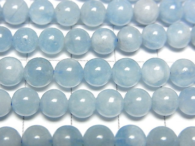 [Video] Aquamarine AA+ Round 6mm half or 1strand beads (aprx.15inch / 38cm)