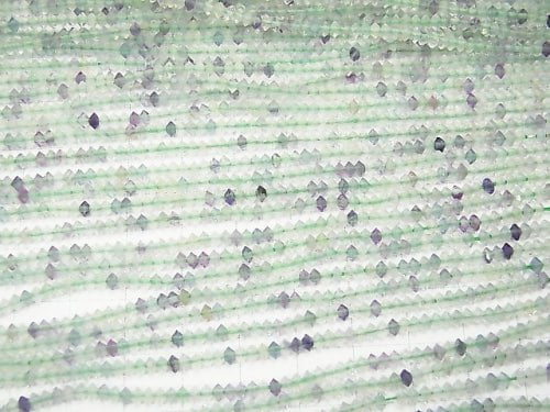 1strand $7.79! Multicolor Fluorite Faceted Button Rondelle 3x3x1.5mm 1strand beads (aprx.15inch / 37cm)