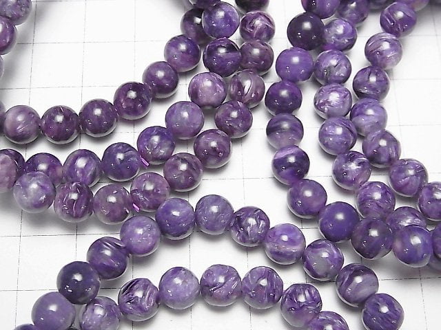 [Video] 1strand $39.99! Charoite AAA Round 7mm 1strand (Bracelet)