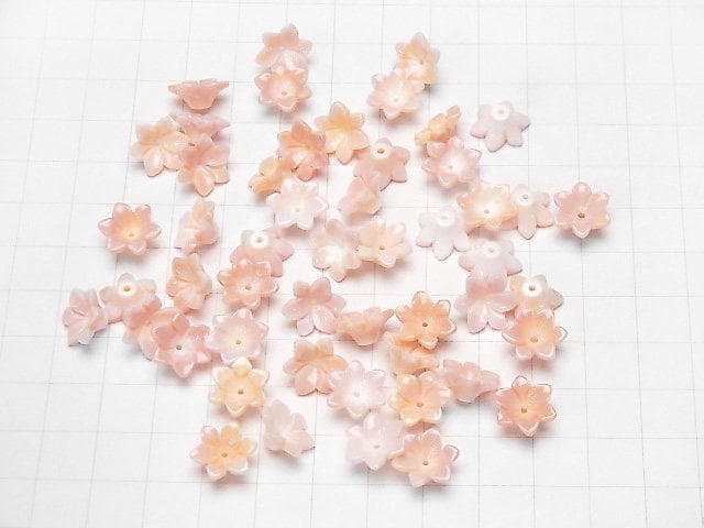 [Video] Queen Conch Shell AAA 3D Flower 12x12x5mm Center Hole 3pcs $6.79