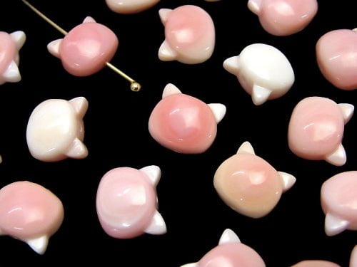 Queen Conch Shell AAA Cat Motif 10x9mm [Drilled Hole] 1pc $2.79!