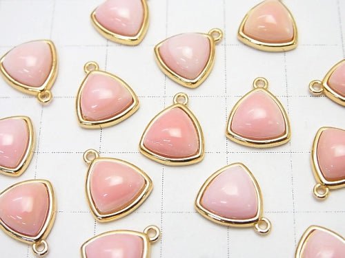[Video] 1pc $6.79! Queen Conch Shell AAA Triangle Charm 10x10mm 18KGP