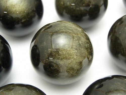 Obsidian, Round Gemstone Beads