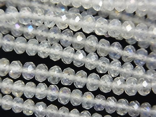 Flash Crystal, Roundel Gemstone Beads