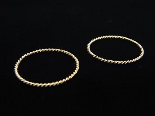 14KGF Ring Twist 1pc