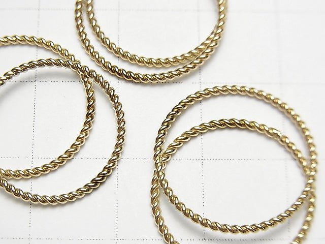 14KGF Ring Twist 1pc