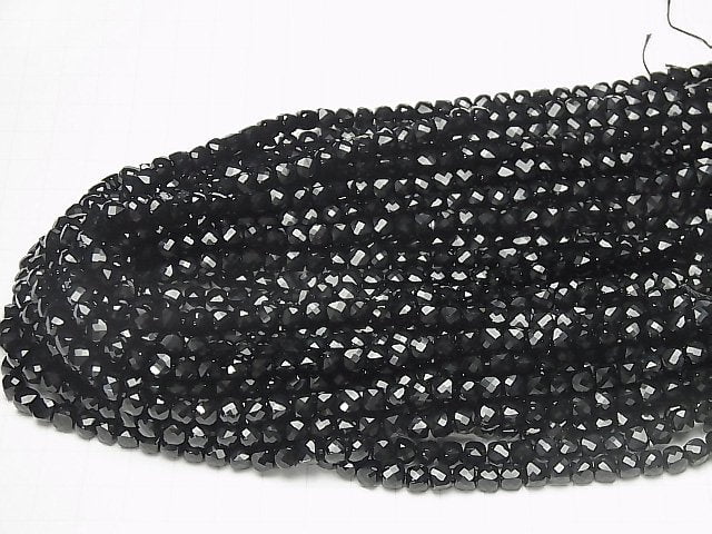 [Video] High Quality! Onyx Cube Shape 5x5x5mm 1strand beads (aprx.15inch / 38cm)