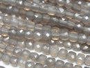 High Quality! Gray Onyx Cube Shape 4x4x4mm 1strand beads (aprx.15inch/37cm)