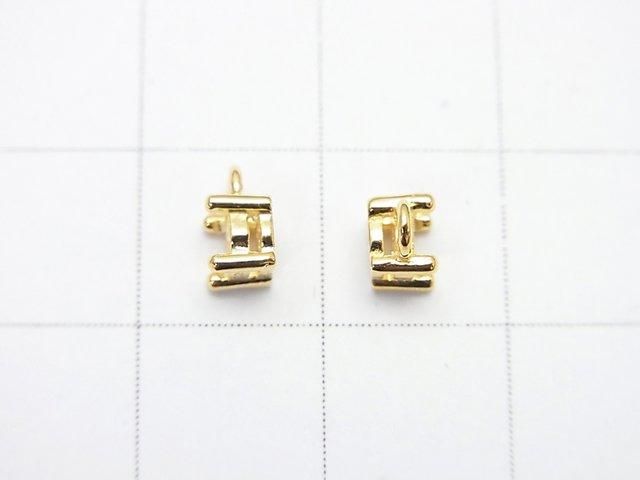 [Video] Silver925 Charm, Pendant Frame Round Faceted 4mm, 18KGP 1pc