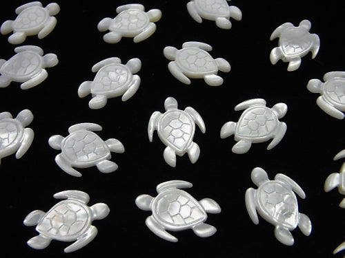 [Video] High Quality White Shell AAA Turtle Shape 17x13x2mm 2pcs $4.79!