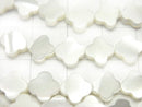 Mother of Pearl MOP White Flower Motif 8x8x2.5mm 1strand beads (aprx.15inch/37cm)
