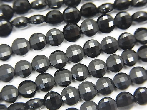 Coin, Onyx Gemstone Beads