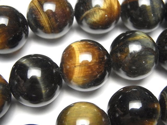 Round, Tiger's Eye Gemstone Beads