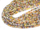 High Quality! 1strand $6.79! Multicolor, Cubic Zirconia AAA Faceted Button Rondelle 3x3x2mm 1strand beads (aprx.15inch / 37cm)