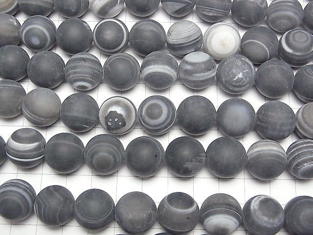 [Video] Frost Tibet Agate Round 16mm half or 1strand beads (aprx.14inch / 35cm)