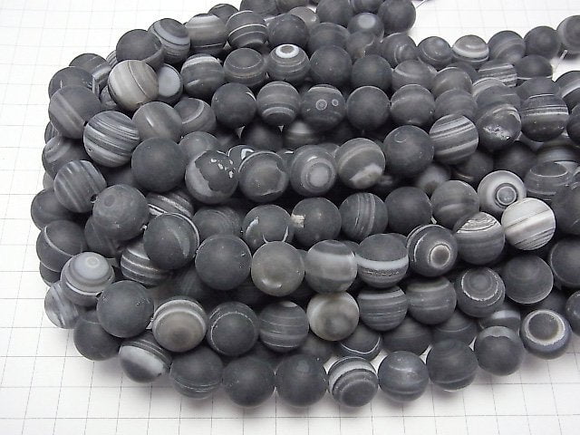 [Video] Frost Tibet Agate Round 16mm half or 1strand beads (aprx.14inch / 35cm)