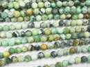 High Quality!  1strand $9.79! Variscite AA++ Faceted Round 4mm  1strand beads (aprx.15inch/38cm)