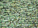 High Quality!  1strand $9.79! Variscite AA++ Faceted Round 4mm  1strand beads (aprx.15inch/38cm)