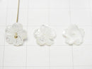 Mother of Pearl MOP AAA White Flower [6mm][8mm][10mm][14mm] Center Hole 4pcs