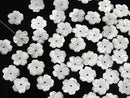 Mother of Pearl MOP AAA White Flower [6mm][8mm][10mm][14mm] Center Hole 4pcs