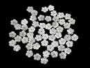 Mother of Pearl MOP AAA White Flower [6mm][8mm][10mm][14mm] Center Hole 4pcs