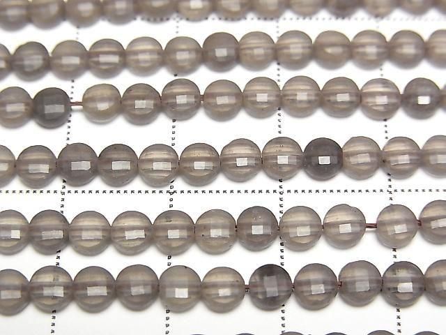 [Video] Ice Obsidian Faceted Coin 4x4x2mm 1strand beads (approx. 15 inches/36 cm)