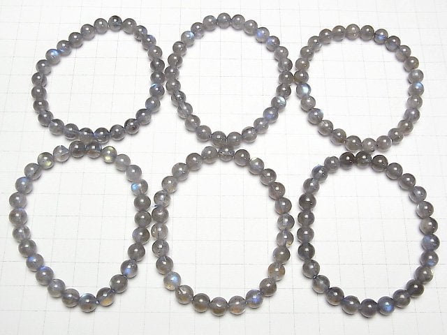 [Video]Labradorite AAA- Round 7mm Bracelet