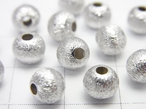 Silver 925 Round [3mm][4mm][5mm][6mm] Hairline Rhodium Plated 10pcs