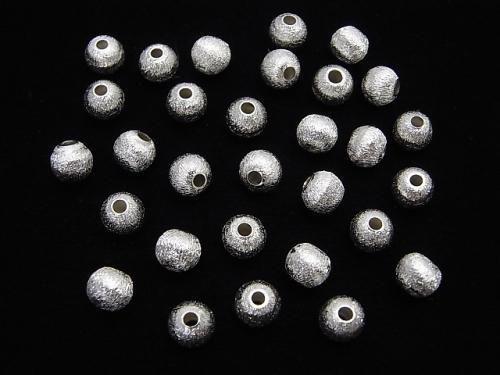 Silver 925 Round [3mm][4mm][5mm][6mm] Hairline Rhodium Plated 10pcs
