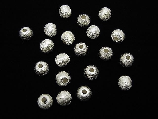 Silver 925 Round [3mm][4mm][5mm][6mm] Hairline Finish, No Coating, 5pcs