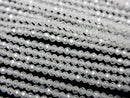 [Video]High Quality! White color Cubic Zirconia AAA Faceted Round 2mm 1strand beads (aprx.14inch/34cm)