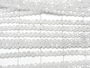 [Video]High Quality! White color Cubic Zirconia AAA Faceted Round 2mm 1strand beads (aprx.14inch/34cm)