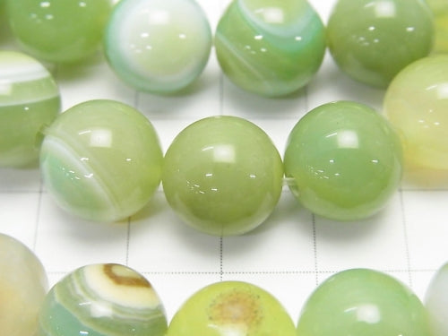 1strand $6.79! Light Green Color Agate Round 12mm 1strand beads (aprx.15inch / 36cm)