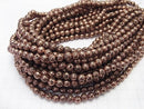 1strand $4.79! Lava Round 6mm Bronze Color Coating 1strand beads (aprx.14inch / 35cm)