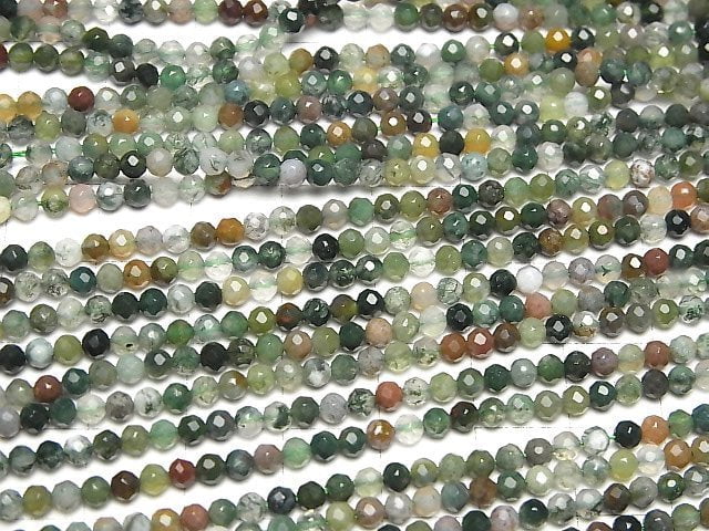 High Quality! 1strand $4.79! Indian Agate Faceted Round 3mm 1strand beads (aprx.15inch / 38cm)