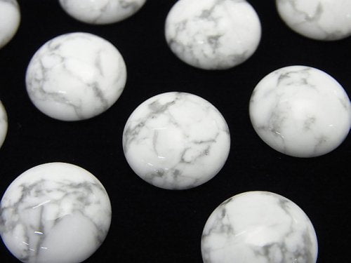 Cabochon, Howlite Magnesite Gemstone Beads