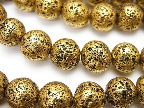 Lava, Round Natural Beads